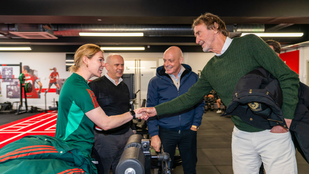 Sir Jim Ratcliffe visits Carrington Training Complex