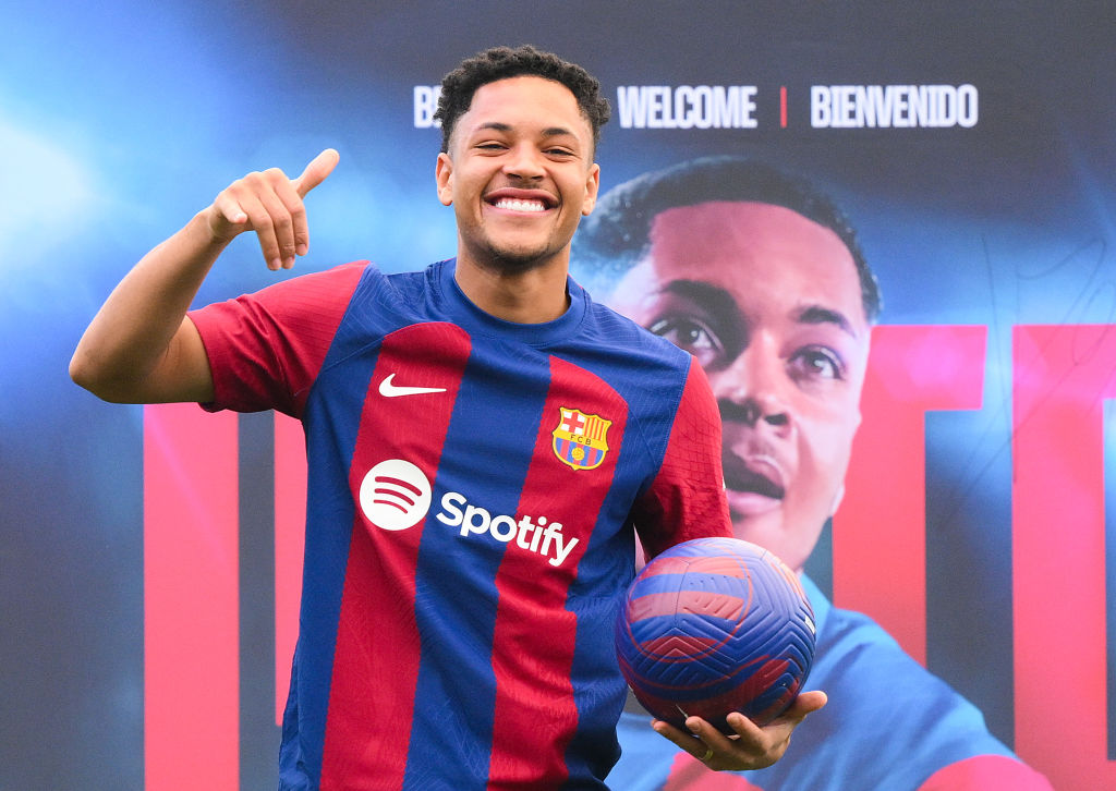 FC Barcelona Unveil New Signing Victor Roque