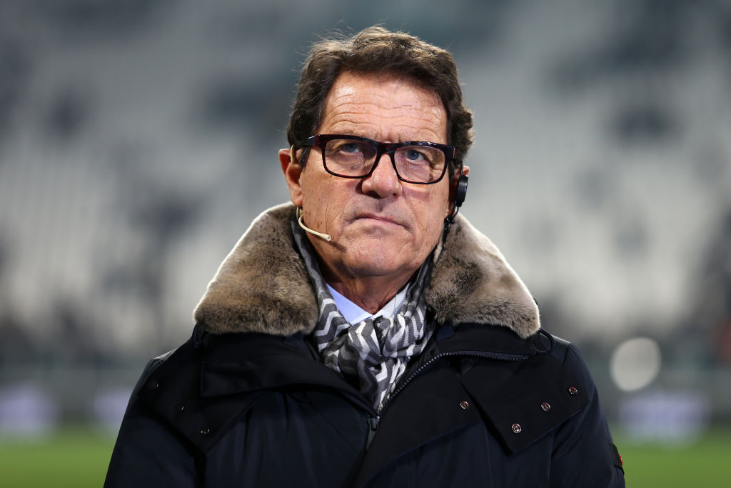 Former coach  Fabio Capello  looks on before the Serie A