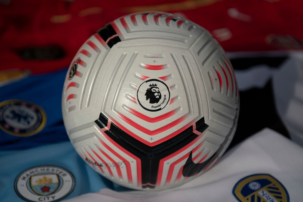 The Official Nike Premier League Match Ball with Club Shirts