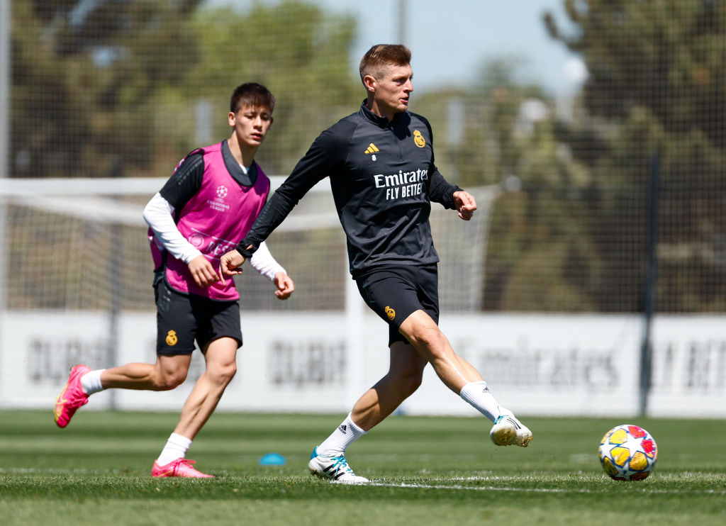 Real Madrid Training Session And Press Conference - UEFA Champions League 2023/24